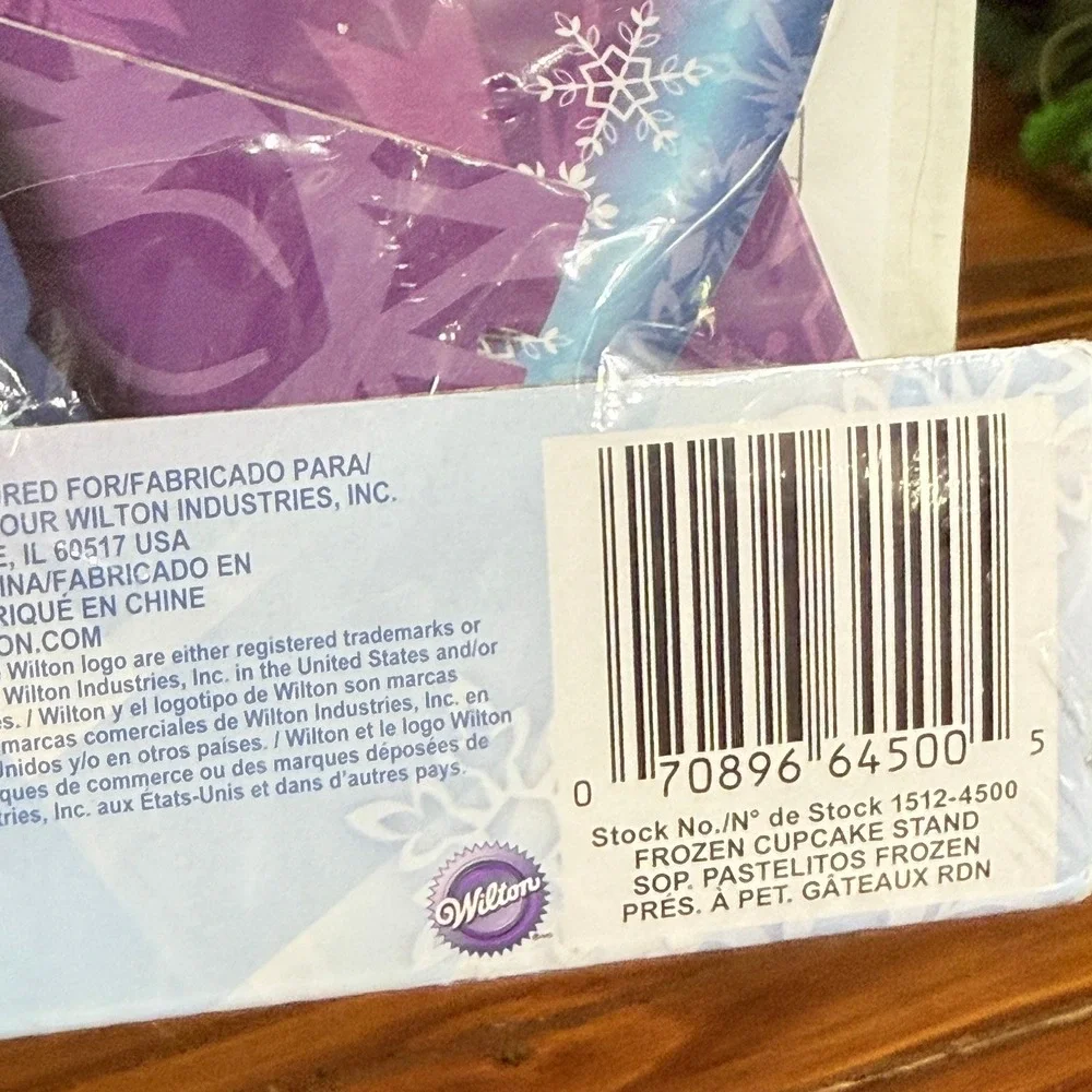 Wilton Disney Frozen Cupcake Stand Kids Purple New 3-Tier Tower 1512-4500
